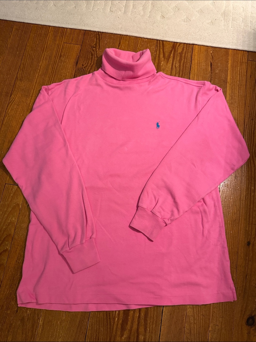 Ralph Lauren Hot Pink Cotton Turtleneck
